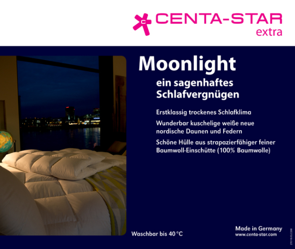 Centa Star Decke Moonlight Daunenziehdecke Logo  Alaska Daunenziehdecke