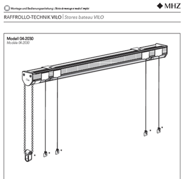 MHZ Hachtel Vilo Raffrollotechnik mit Kettenzug