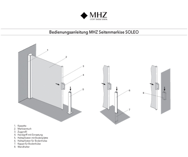 MHZ Hachtel Soleo Seitenmarkise